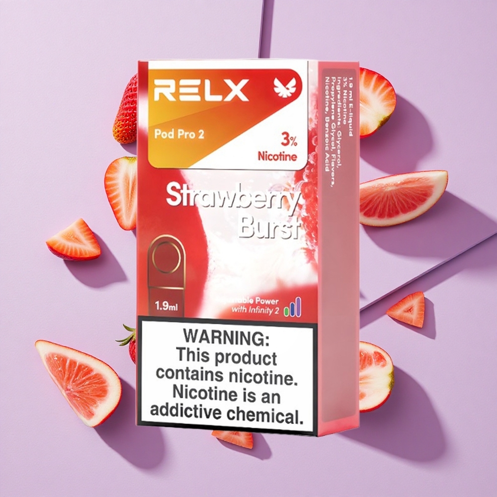 Truskawkowy Wybuch RELX Pod Pro 2 600 Puffs 3% Nikotyny Poland vape wholesale