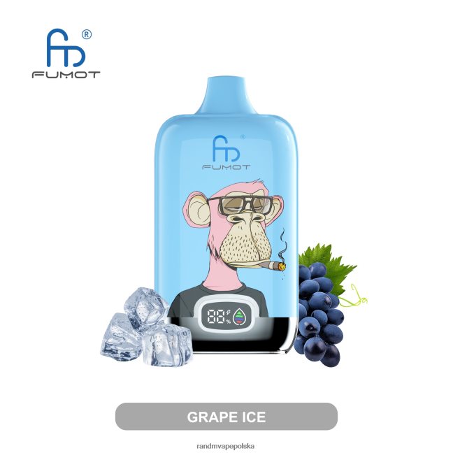 Fumot Original RandM Digital Box Urządzenie do waporyzacji z baterią i wyświetlaczem cieczy o pojemności 12000 624VFR11 różowa lemoniada - RandM Vape Online