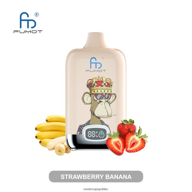Fumot Original RandM Digital Box Urządzenie do waporyzacji z baterią i wyświetlaczem cieczy o pojemności 12000 624VFR12 mango na lodzie - RandM Vape Polska