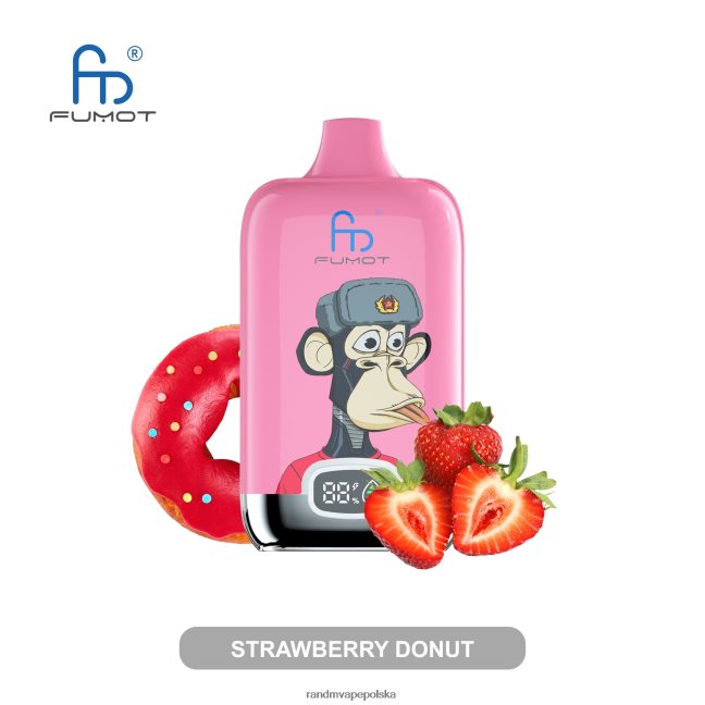 Fumot Original RandM Digital Box Urządzenie do waporyzacji z baterią i wyświetlaczem cieczy o pojemności 12000 624VFR12 mango na lodzie - RandM Vape Polska