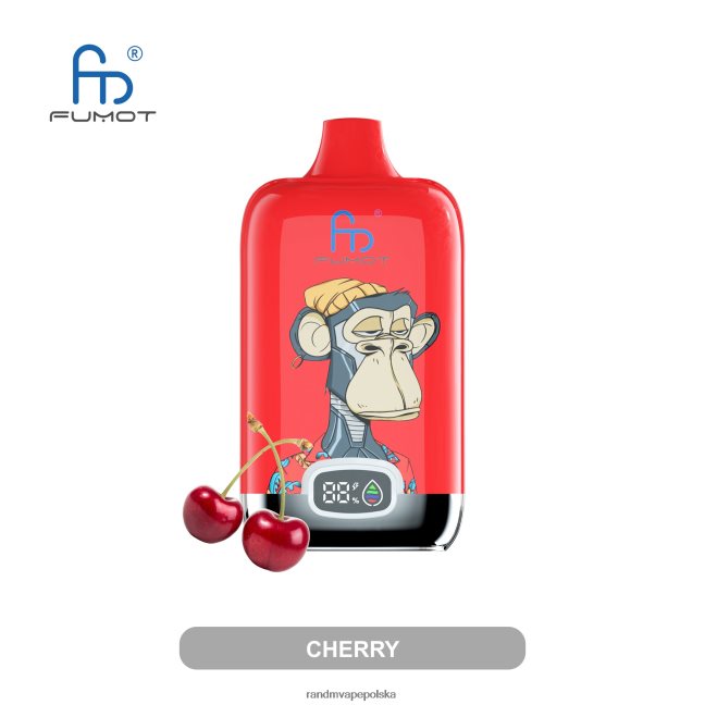 Fumot Original RandM Digital Box Urządzenie do waporyzacji z baterią i wyświetlaczem cieczy o pojemności 12000 624VFR6 truskawka Banan - RandM Disposable Vape