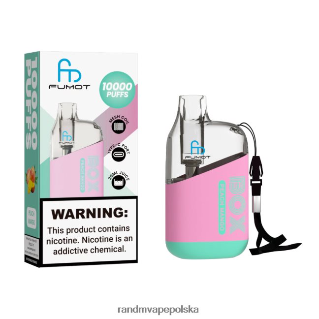 Fumot Original RandM Tornado Box 10000 urządzenie do waporyzacji z kontrolą przepływu powietrza 1 szt 624VFR90 brzoskwiniowe mango - RandM Tornado Smaki