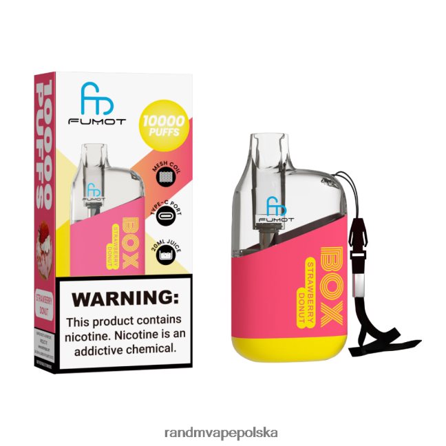 Fumot Original RandM Tornado Box 10000 urządzenie do waporyzacji z kontrolą przepływu powietrza 1 szt 624VFR94 pączek truskawkowy - RandM Opinie