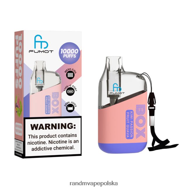 Fumot Original RandM Tornado Box 10000 urządzenie do waporyzacji z kontrolą przepływu powietrza 1 szt 624VFR97 kiwi, marakuja, gujawa - RandM Tornado Warszawa