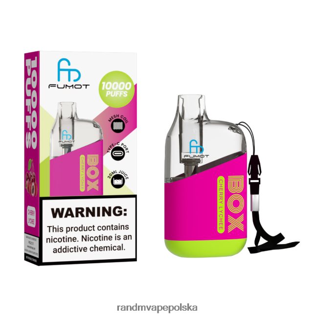 Fumot Original RandM Tornado Box 10000 urządzenie do waporyzacji z kontrolą przepływu powietrza 1 szt 624VFR98 liczi wiśniowe - Tornado Vape Wrocław