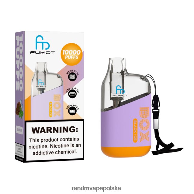 Fumot Original RandM Tornado Box 10000 urządzenie do waporyzacji z kontrolą przepływu powietrza 1 szt 624VFR99 czarny lód - RandM Tornado Cena