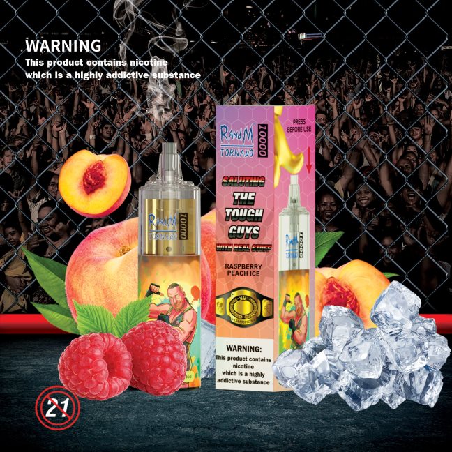 RandM Tornado 10000 urządzenie do waporyzacji z kontrolą przepływu powietrza 1 szt 624VFR105 zmiksowane jagody - RandM Vape Warszawa