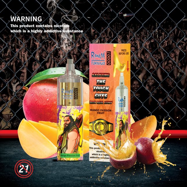 RandM Tornado 10000 urządzenie do waporyzacji z kontrolą przepływu powietrza 1 szt 624VFR117 mango, marakuja - RandM Tornado Warszawa