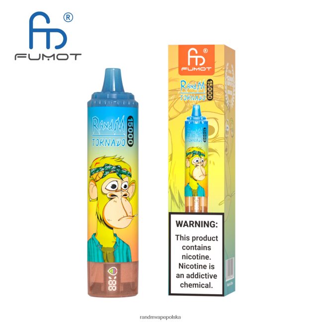 Fumot RandM Tornado Urządzenie vape 15000 z baterią i wyświetlaczem ejuice w wersji 1 624VFR26 vimto - RandM Disposable Vape