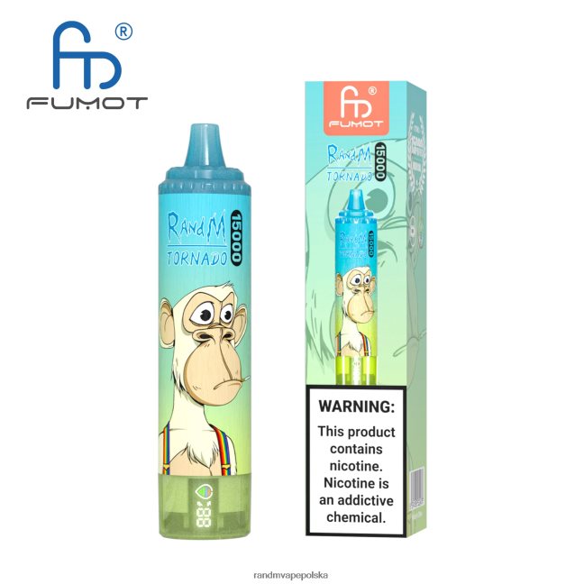 Fumot RandM Tornado Urządzenie vape 15000 z baterią i wyświetlaczem ejuice w wersji 1 624VFR26 vimto - RandM Disposable Vape