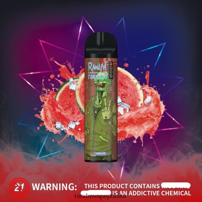 RandM Tornado 8000 urządzenie do waporyzacji z kontrolą przepływu powietrza 1 szt 624VFR248 lód jagodowy - Tornado Vape Wrocław