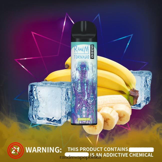 RandM Tornado 8000 urządzenie do waporyzacji z kontrolą przepływu powietrza 1 szt 624VFR248 lód jagodowy - Tornado Vape Wrocław