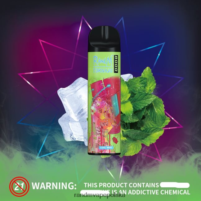 RandM Tornado 8000 urządzenie do waporyzacji z kontrolą przepływu powietrza 1 szt 624VFR248 lód jagodowy - Tornado Vape Wrocław