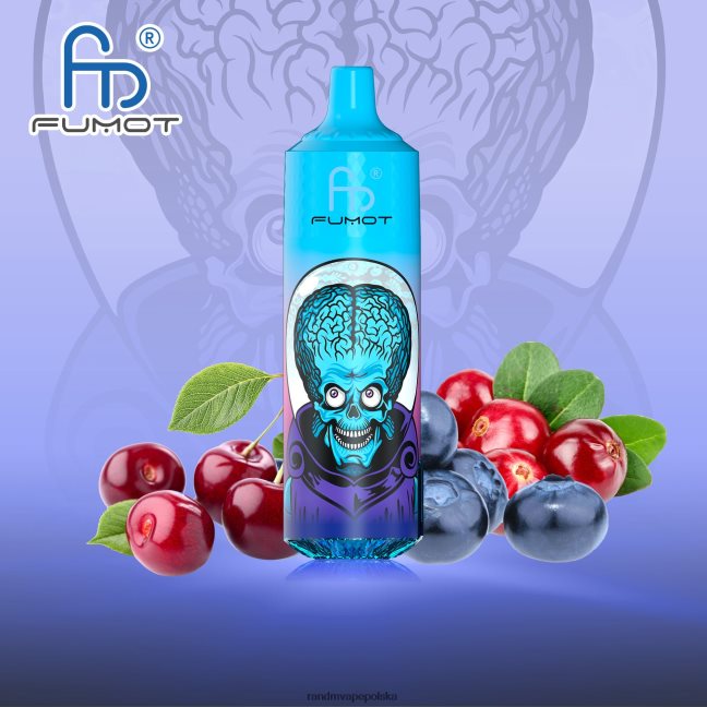 Fumot RandM Tornado Urządzenie vape 9000 pro z baterią i wyświetlaczem ejuice w wersji 1 624VFR184 Cherry Berry - RandM Opinie