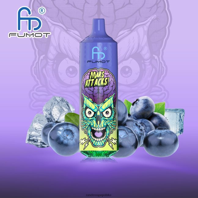 Fumot RandM Tornado Urządzenie vape 9000 pro z baterią i wyświetlaczem ejuice w wersji 1 624VFR185 lód jagodowy - RandM Vape Warszawa