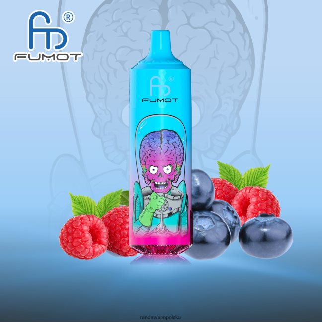 Fumot RandM Tornado Urządzenie vape 9000 pro z baterią i wyświetlaczem ejuice w wersji 1 624VFR186 jagoda malina - RandM Disposable Vape