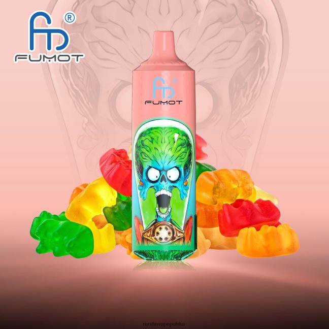Fumot RandM Tornado Urządzenie vape 9000 pro z baterią i wyświetlaczem ejuice w wersji 1 624VFR189 gumowaty miś - RandM Tornado Cena