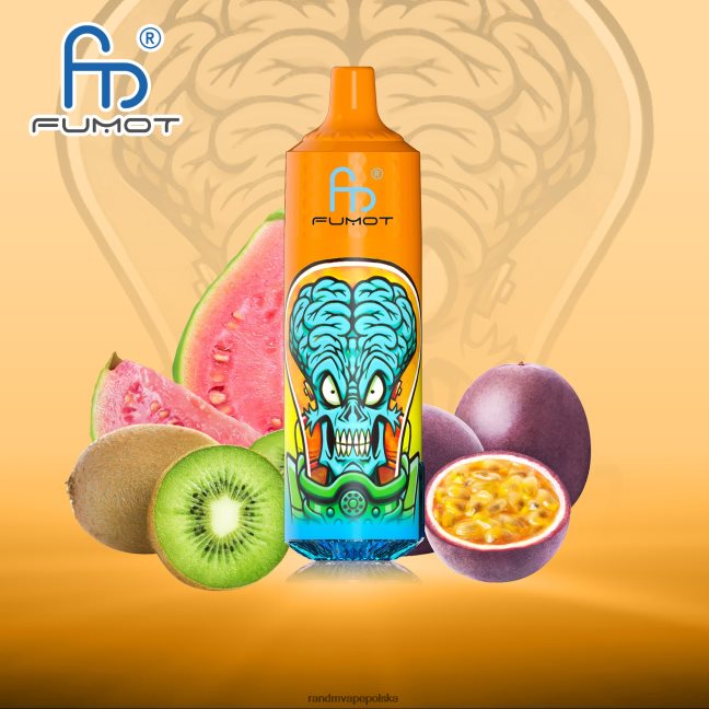 Fumot RandM Tornado Urządzenie vape 9000 pro z baterią i wyświetlaczem ejuice w wersji 1 624VFR190 kiwi, marakuja, gujawa - RandM Tornado Smaki