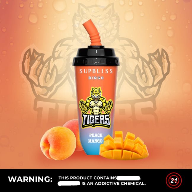 RandM Supbliss Bingo Urządzenie vape pod 8000 1szt 624VFR263 brzoskwiniowe mango - RandM Tornado Polska