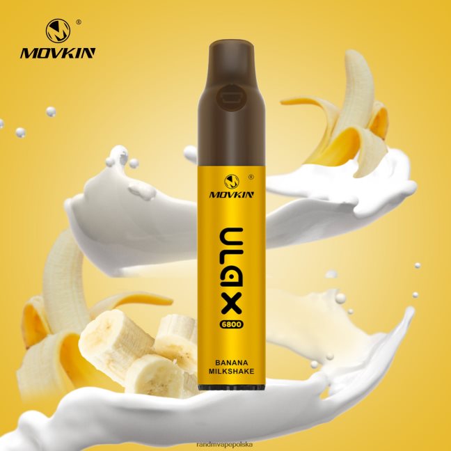 RandM Movkin Ulax Jednorazowe urządzenie z możliwością ładowania 6800 (cewka ceramiczna). 624VFR65 Shake bananowy - RandM Vape Warszawa