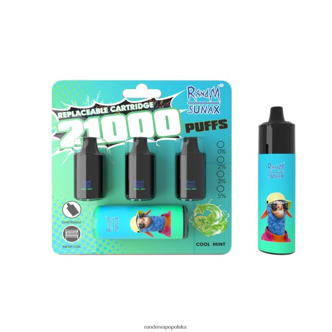 RandM Sunax 21000 wymienny moduł kontroli przepływu powietrza 1 szt 624VFR265 orzeźwiająca mięta - RandM Vape Warszawa