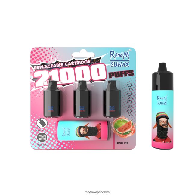 RandM Sunax 21000 wymienny moduł kontroli przepływu powietrza 1 szt 624VFR266 bujny lód - RandM Disposable Vape