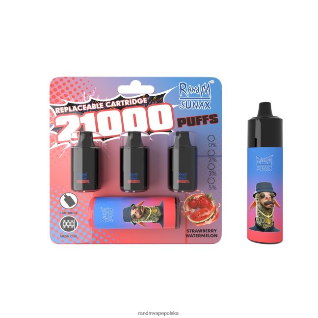 RandM Sunax 21000 wymienny moduł kontroli przepływu powietrza 1 szt 624VFR271 arbuz stawberry - RandM Vape Online