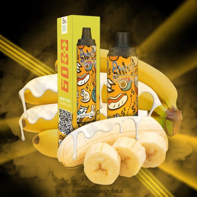RandM Tornado Urządzenie Vape Pod z kontrolą przepływu powietrza 6000 1 szt 624VFR288 mleko bananowe - Tornado Vape Wrocław