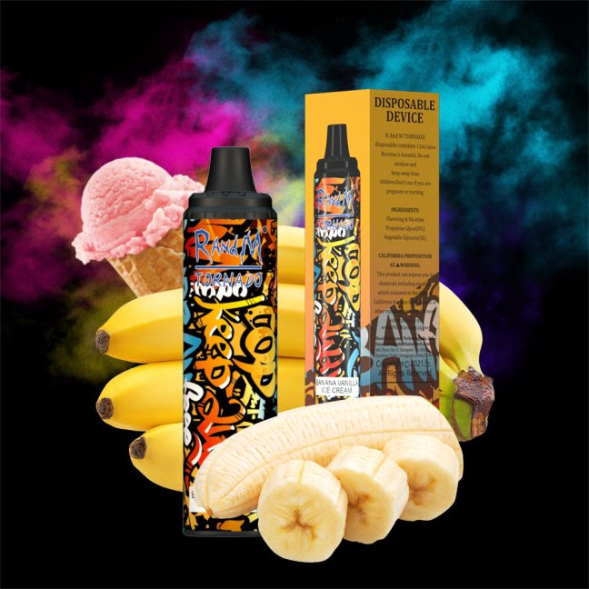 RandM Tornado Urządzenie Vape Pod z kontrolą przepływu powietrza 6000 1 szt 624VFR289 lód truskawkowy z mango - RandM Tornado Cena