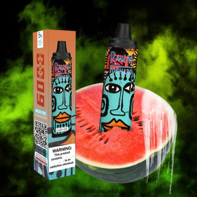 RandM Tornado Urządzenie Vape Pod z kontrolą przepływu powietrza 6000 1 szt 624VFR290 bujny lód - RandM Tornado Smaki