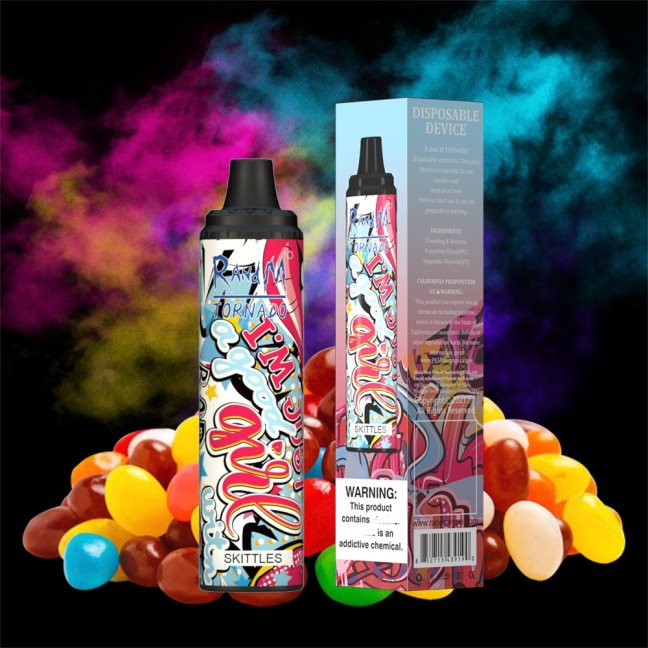 RandM Tornado Urządzenie Vape Pod z kontrolą przepływu powietrza 6000 1 szt 624VFR294 kręgle - RandM Opinie